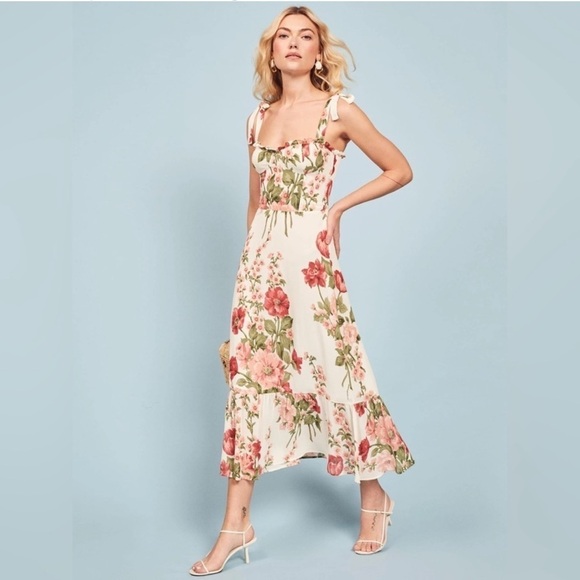 REFORMATION Nikita Floral Dress - Picture 1 of 12